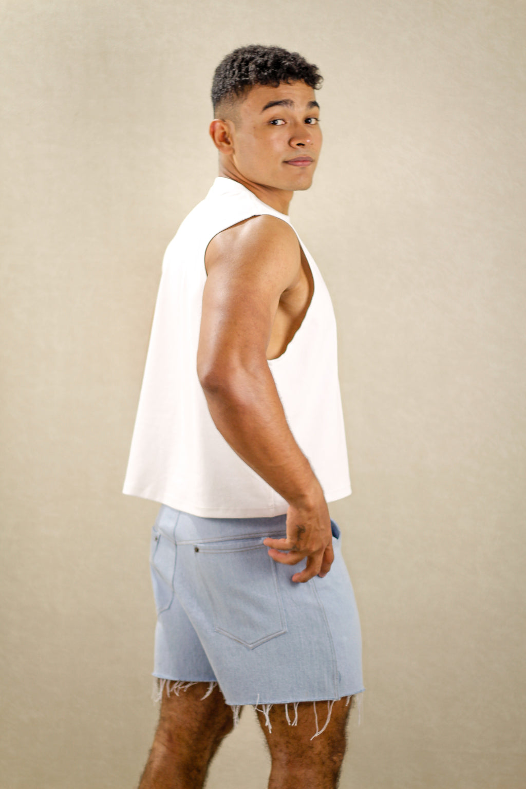 Cropped estampado