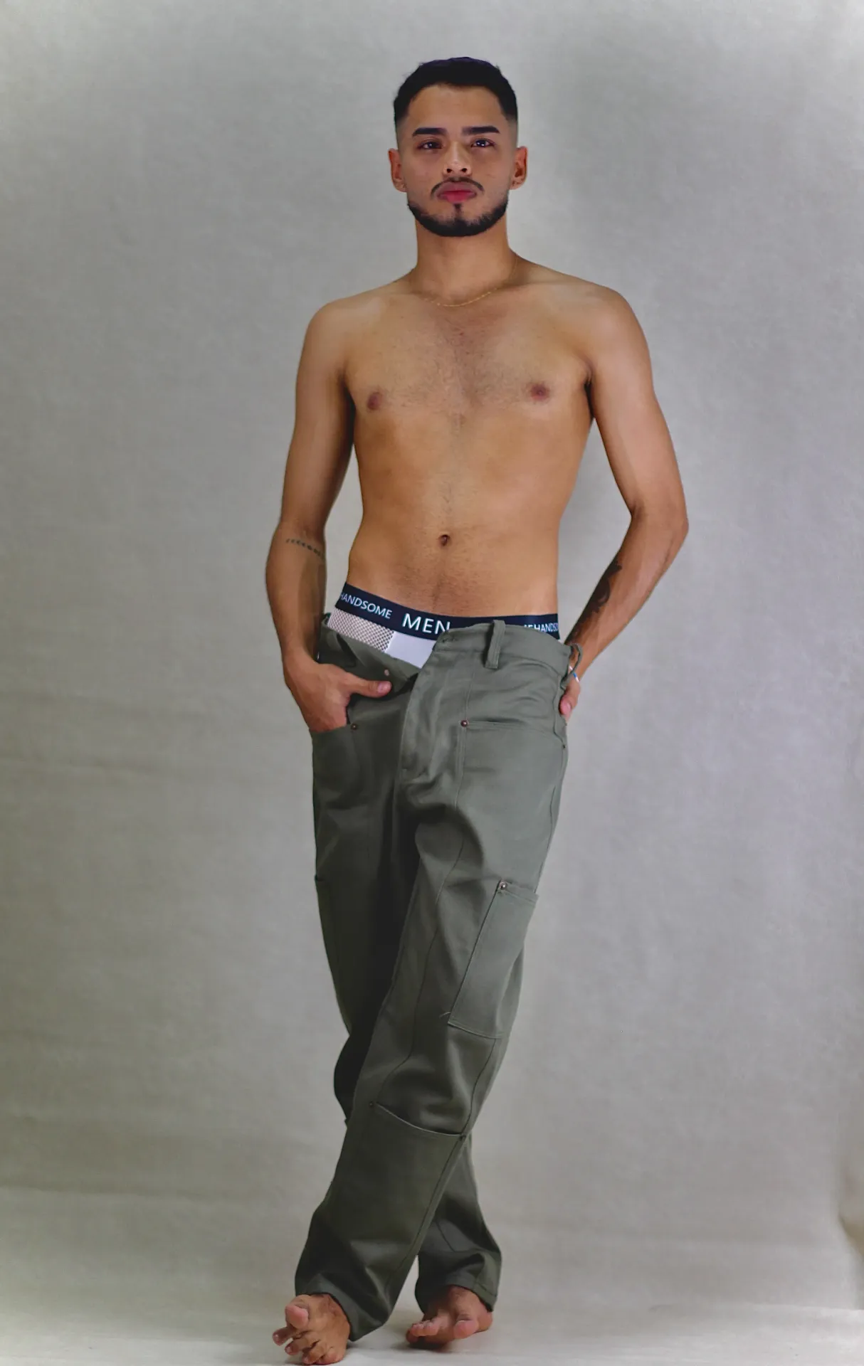 Pants urban (S, Beige)